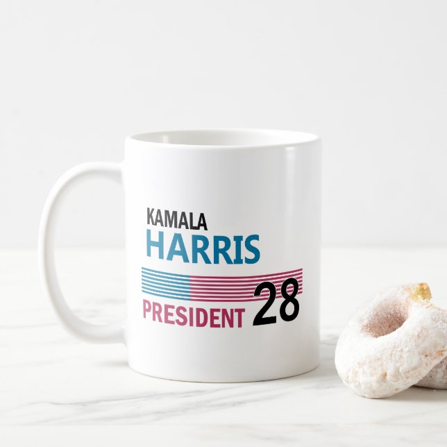 Kamala Harris Kaffeetasse (Mit Donut)