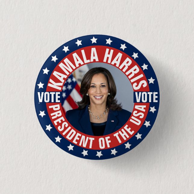 Kamala Harris Kampagne Button (Vorderseite)