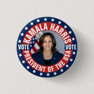 Kamala Harris Kampagne Button