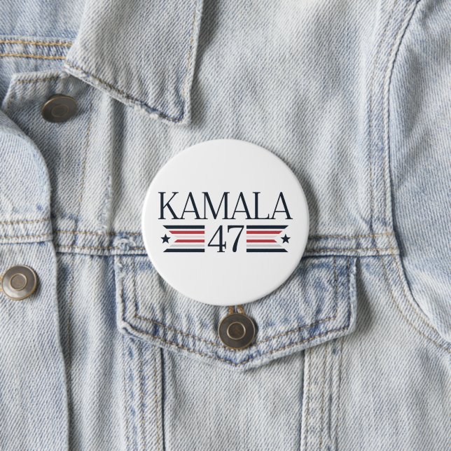 Kamala Harris Kampagne Button Präsident 2024 (Beispiel)