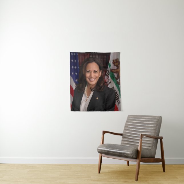 Kamala Harris Kandidat für das Amt des Präsidenten Wandteppich (Beispiel)