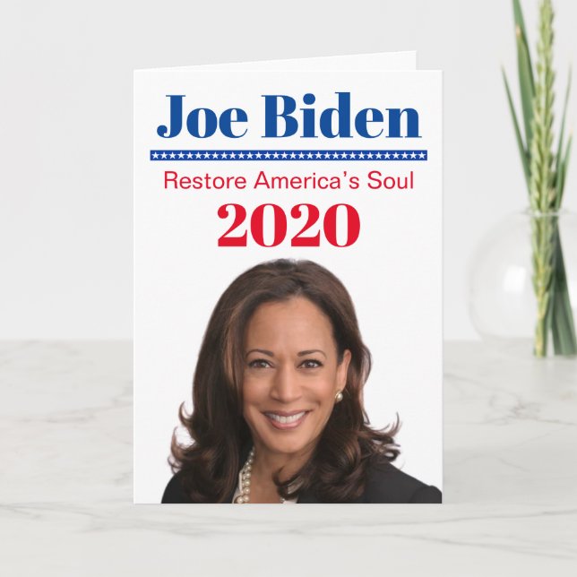 Kamala Harris Karte (Vorderseite)