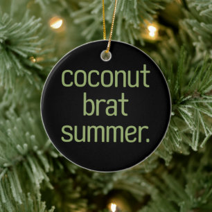 Kamala Harris Kokosnuss-Gör Sommer 2024 Keramik Ornament
