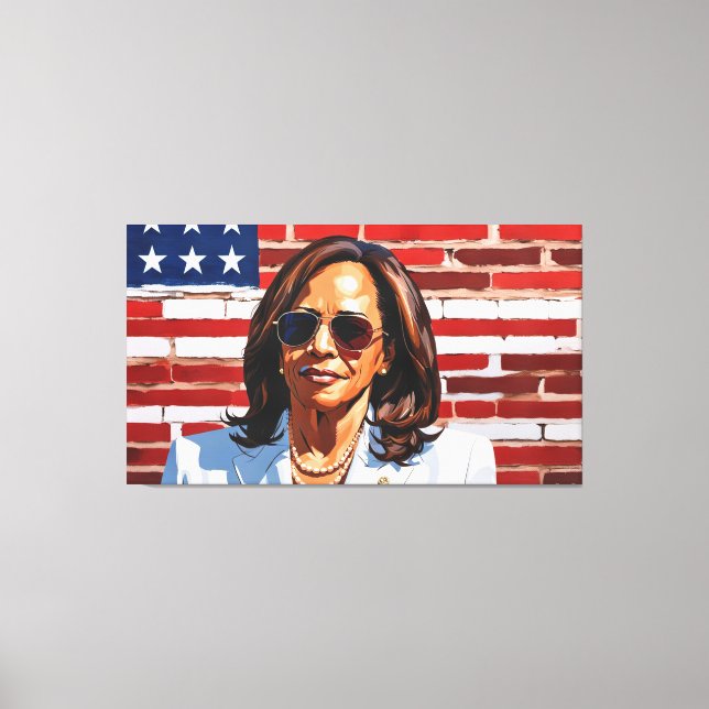 KAMALA HARRIS LEINWANDDRUCK (Vorderseite)