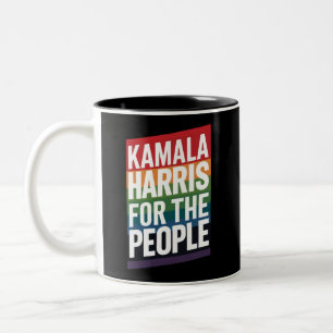 Kamala Harris LGBTQ Gay Pride Lesben Lustiges Gesc Zweifarbige Tasse
