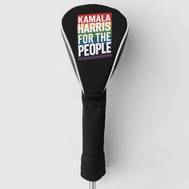 Kamala Harris LGBTQ Gay Pride Lesbian Funny Gift Golf Headcover (Vorderseite)