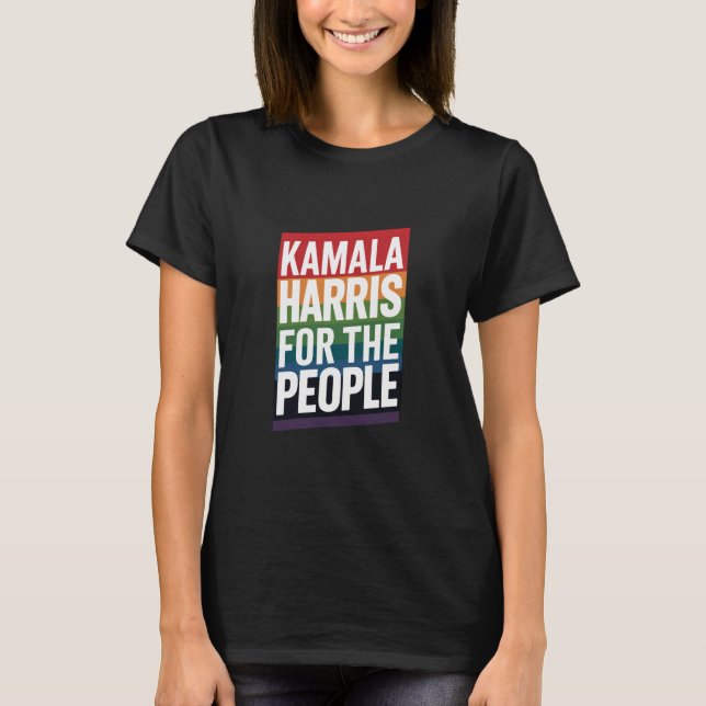 Kamala Harris LGBTQ Gay Pride Lesbian Funny Gift T-Shirt (Vorderseite)
