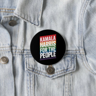 Kamala Harris LGBTQ Schwulenstolz Lesbisch Lustige Button