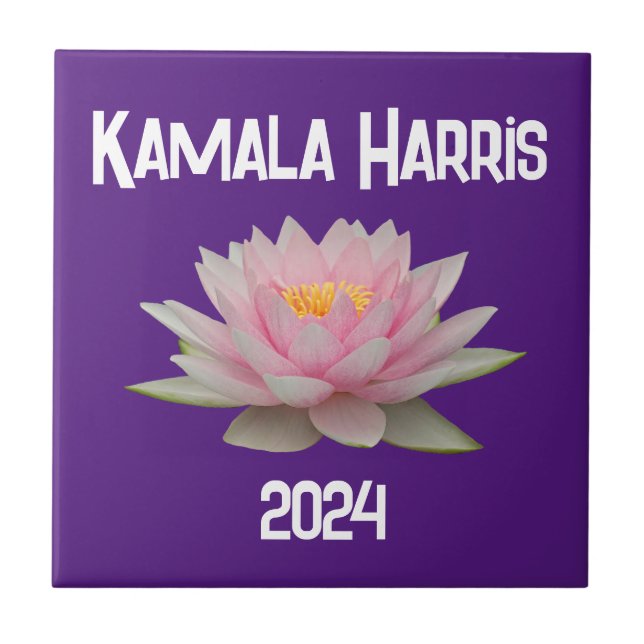 Kamala Harris Lotus 2024 Fliese (Vorderseite)