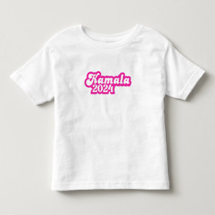 Kamala Harris Mädchenhaftes Rosa Logo 2024 Kleinkind T-shirt