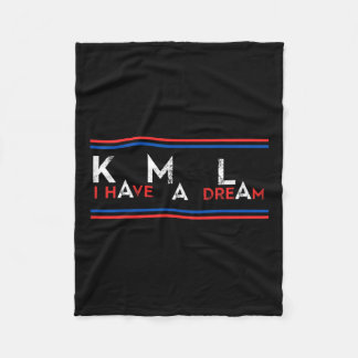 Kamala Harris Mlk Kml Ich habe einen Traumwähler Fleecedecke