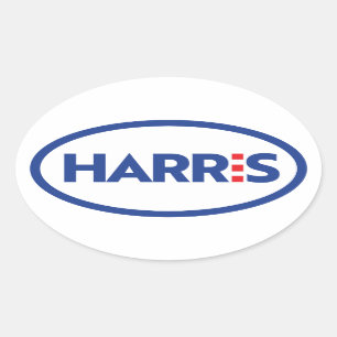Kamala Harris Ovaler Aufkleber