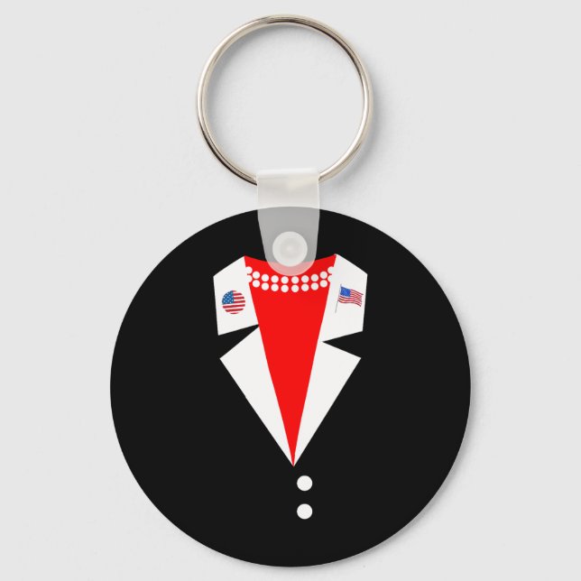 Kamala Harris Pantsuit Costume Party Präsidium Schlüsselanhänger (Vorderseite)