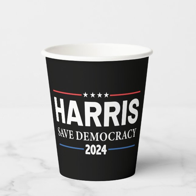 Kamala Harris Pappbecher (Vorderseite)