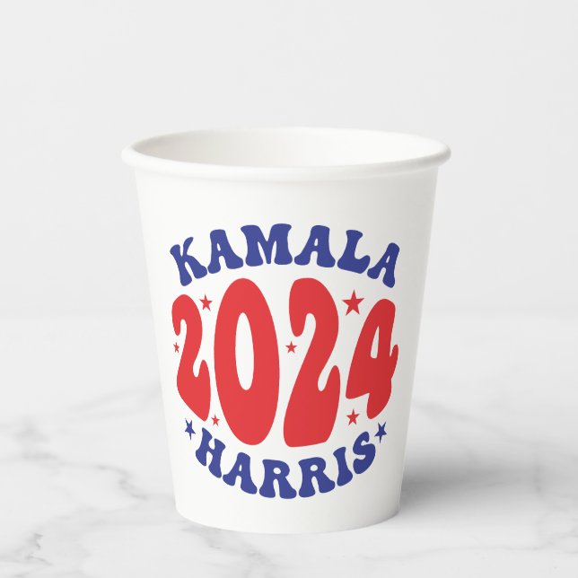 Kamala Harris Pappbecher (Vorderseite)