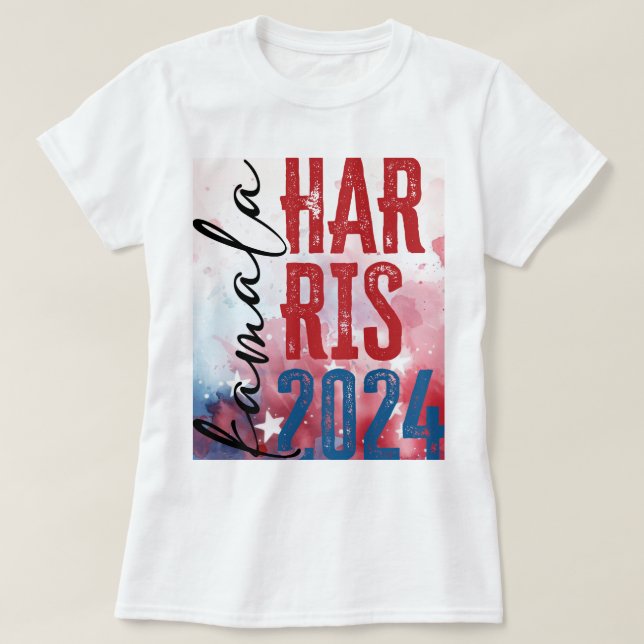 Kamala Harris Patriotic T - Shirt (Design vorne)