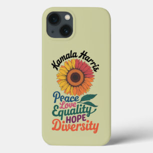 Kamala Harris Peace Liebe Equality Hope Diversity Case-Mate iPhone Hülle