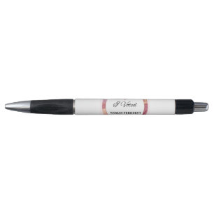Kamala Harris Pen. Rosa Circle Logo. Kugelschreiber