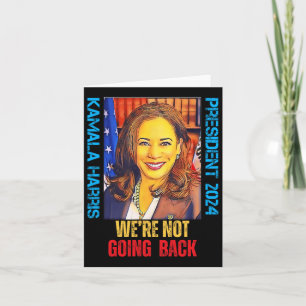 Kamala Harris Pop Art Präsident 2024 Wir sind nich Karte