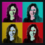 Kamala Harris Pop Art (rosa, Aquamarin, goldfarben Poster<br><div class="desc">Politischer Pop Art Gear und politische Geschenke von PolitiClothes.com & PolitiCardz.com finden die einzigartigsten Wahlen und politischen Geschenke inklusive: politische T - Shirt, politische Autoaufkleber, politische Buttons, politische Poster, politische Buttone, politische Karten, politische Tasse, politische Plakate, politische Zeichen und mehr! Politische Kunst & Gear: http://www.PolitiClothes.com Politische Karten und Geschenke: http://www.PolitiCardz.com...</div>