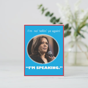 Kamala Harris Postcard Postkarte