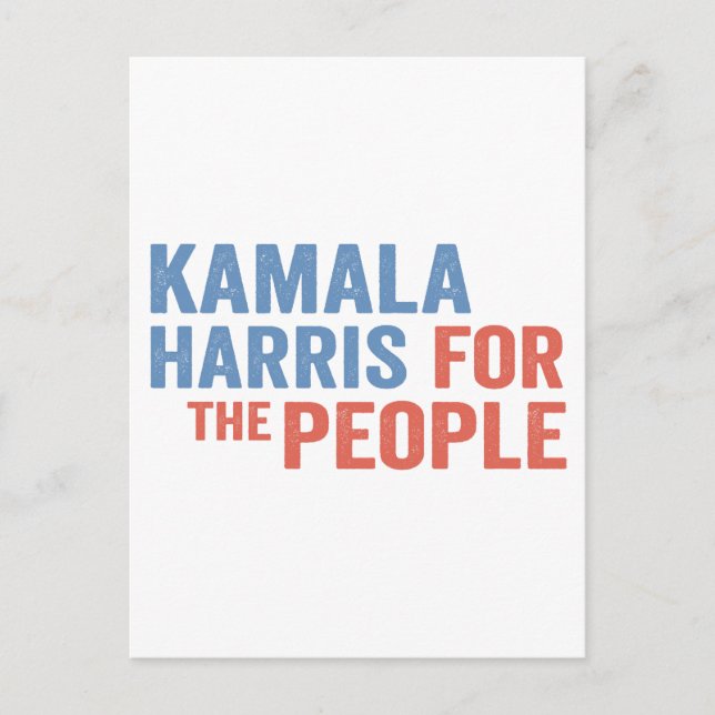 Kamala Harris Postkarte (Vorderseite)