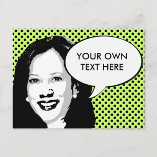 Kamala Harris Postkarte