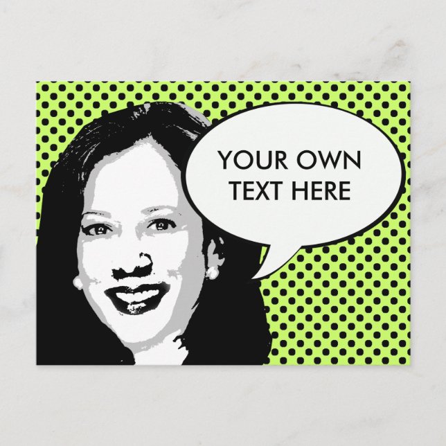 Kamala Harris Postkarte (Vorderseite)