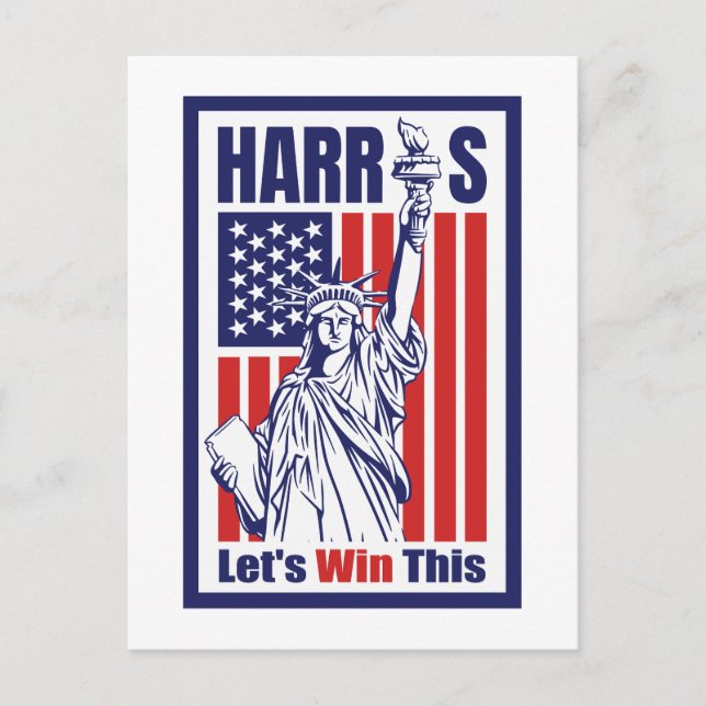 Kamala Harris Postkarte (Vorderseite)