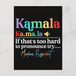 Kamala Harris Postkarte