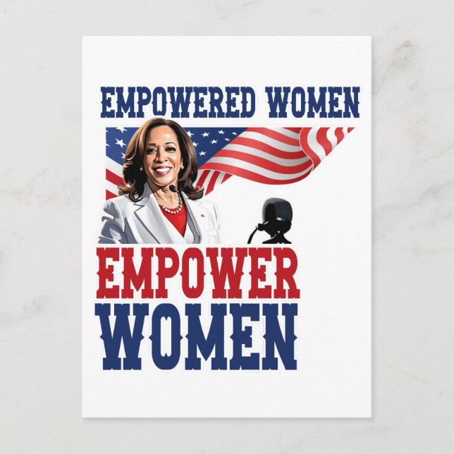 Kamala Harris Postkarte (Vorderseite)