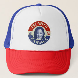 Kamala Harris Präsident 2024 Foto Retro Truckerkappe