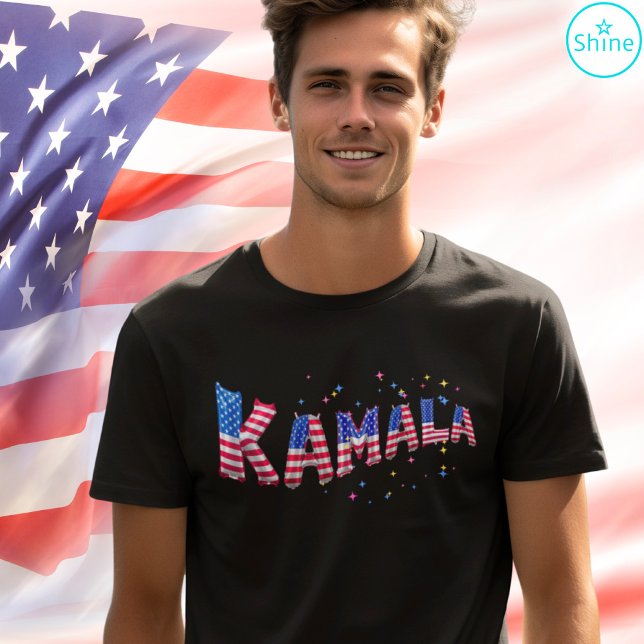 Kamala Harris, Präsident der US-Flagge Balloon Let Tri-Blend Shirt (Von Creator hochgeladen)