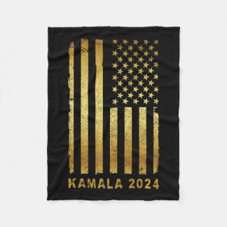 Kamala Harris Präsident Kampagne 2024 Retro Vintag Fleecedecke