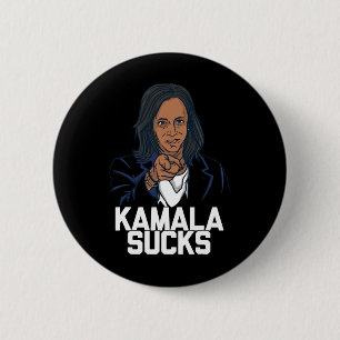 Kamala Harris Präsident Wahl 2024 Trump Hallow Button