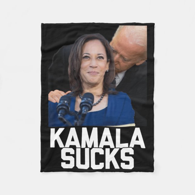 Kamala Harris Präsident Wahl 2024 Trump Hallow Fleecedecke (Vorderseite)