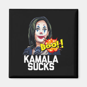 Kamala Harris Präsident Wahl 2024 Trump Hallow Magnet