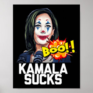 Kamala Harris Präsident Wahl 2024 Trump Hallow Poster