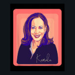 Kamala Harris Präsidentin Pop Art Portrait Poster<br><div class="desc">Kamala Harris Präsidentin Pop Art Portrait</div>
