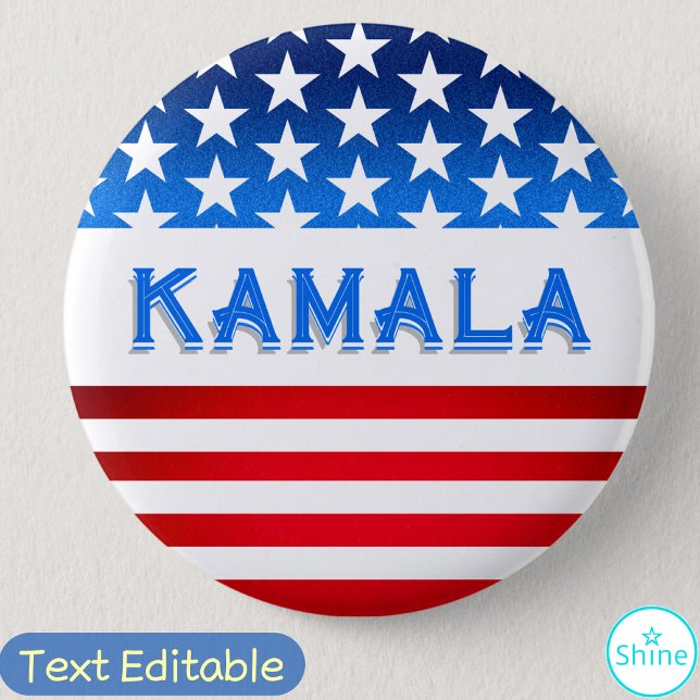 Kamala Harris Präsidentschaftskampagne unter ameri Button (Von Creator hochgeladen)
