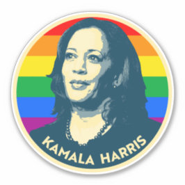 KAMALA HARRIS PRIDE ABZEICHEN AUFKLEBER