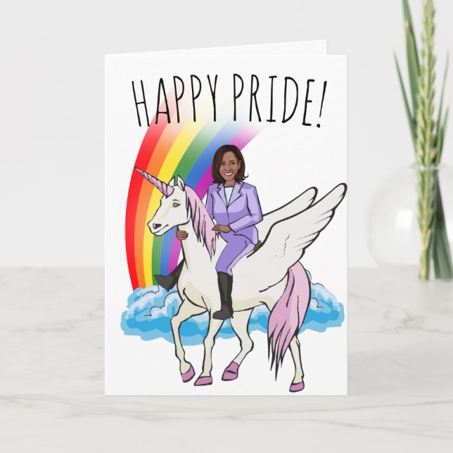Kamala Harris Pride Karte (Vorderseite)