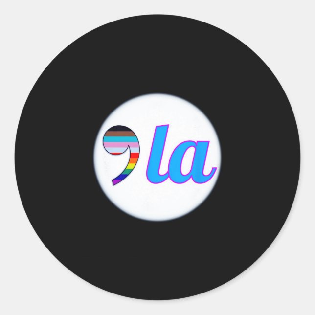 Kamala Harris Pride Runder Aufkleber (Vorderseite)
