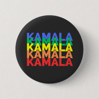 Kamala Harris Rainbow Button