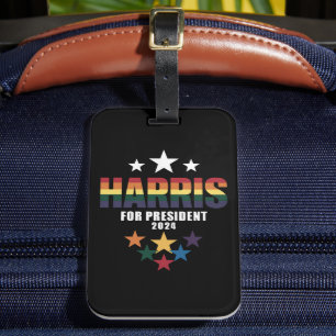 Kamala Harris Rainbow Gay Pride LGBT Election 2024 Gepäckanhänger