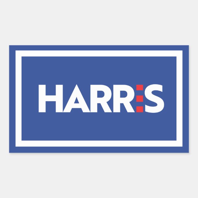 Kamala Harris Rechteckiger Aufkleber (Vorderseite)