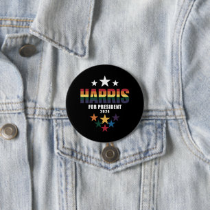 Kamala Harris Regenbogen Schwulen Stolz LGBT Wahl Button