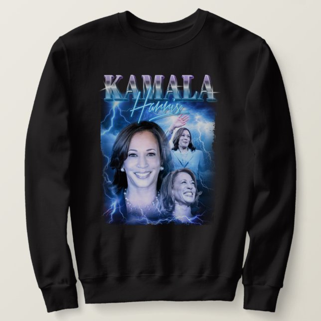 Kamala Harris Retro 90er Stil Sweatshirt (Design vorne)