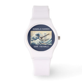 KAMALA HARRIS RIDE THE BLAUE WAVE 2024 ARMBANDUHR