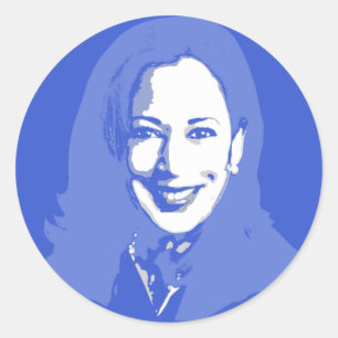 Kamala Harris Runder Aufkleber